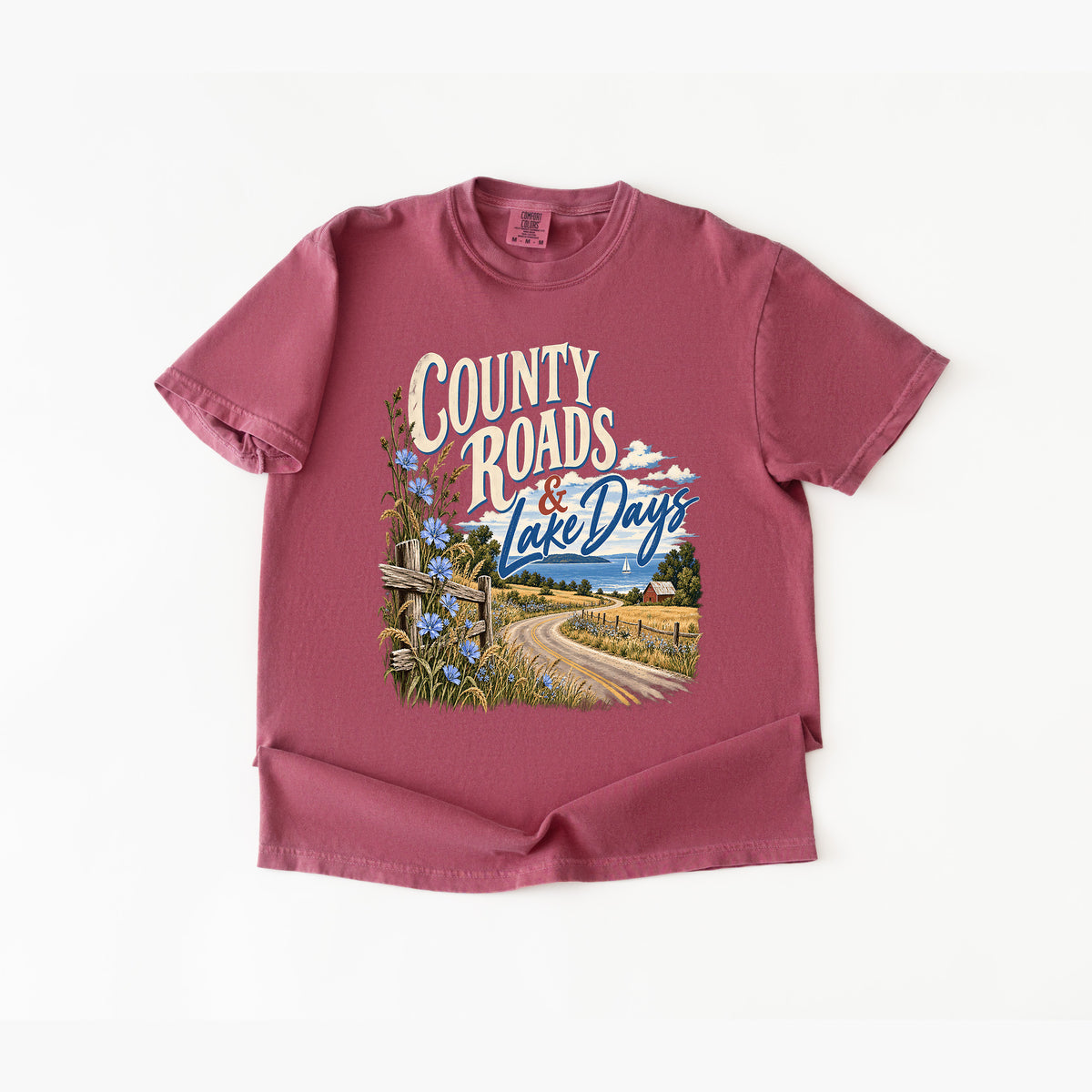 County Roads Lake Days T Shirt