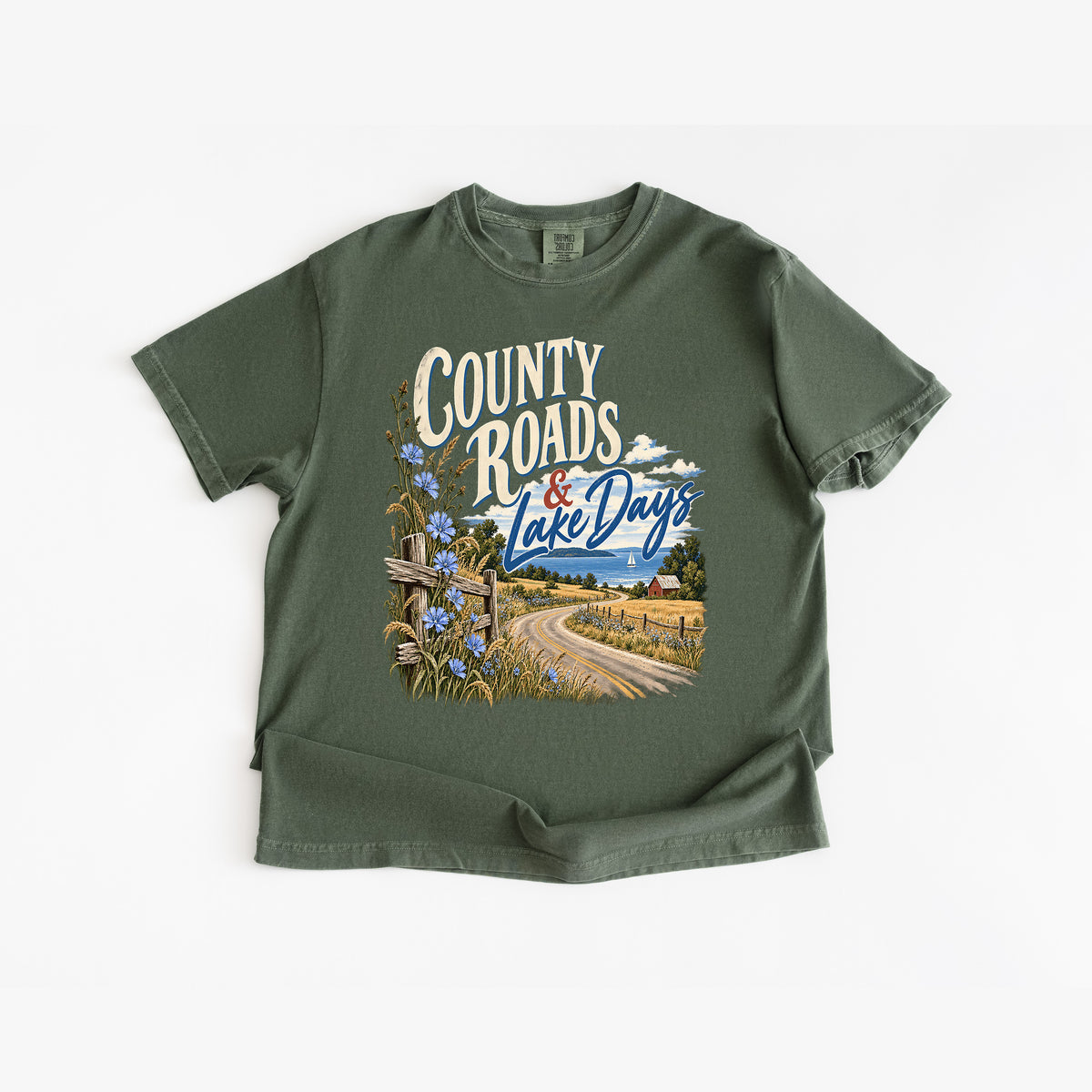 County Roads Lake Days T Shirt