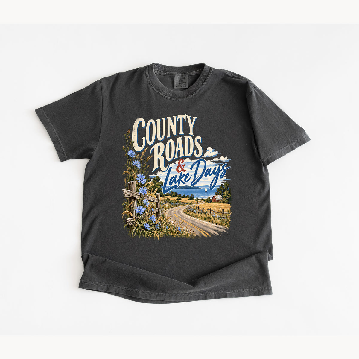 County Roads Lake Days T Shirt