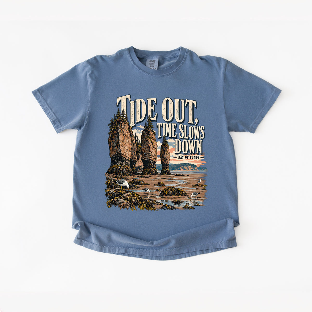 Tides Out Bay of Fundy T shirt