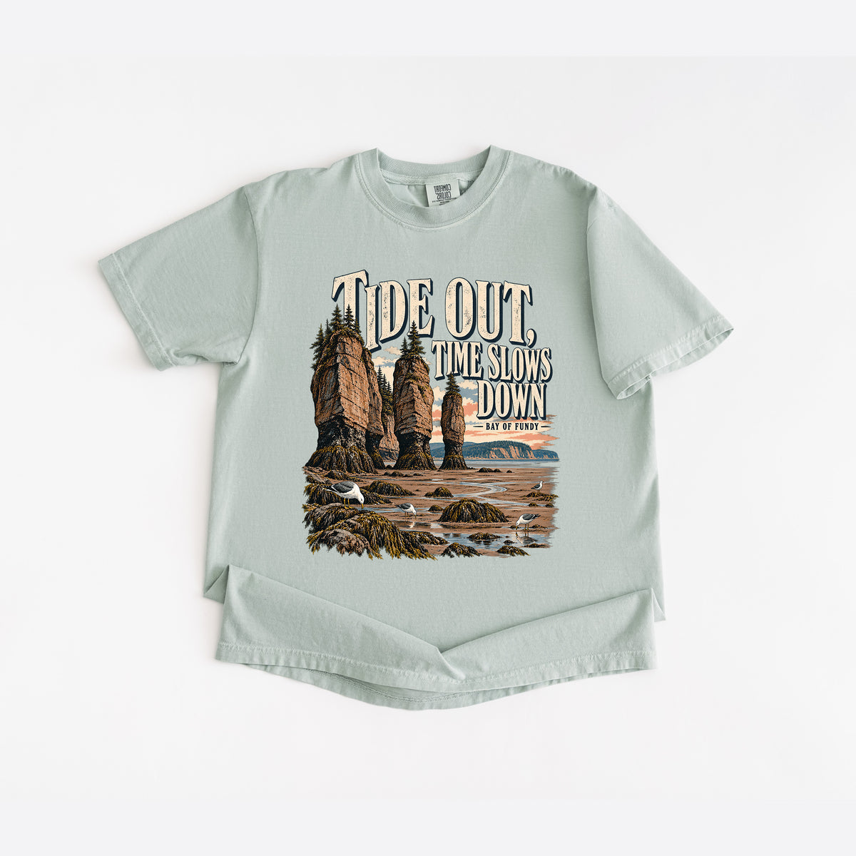 Tides Out Bay of Fundy T shirt