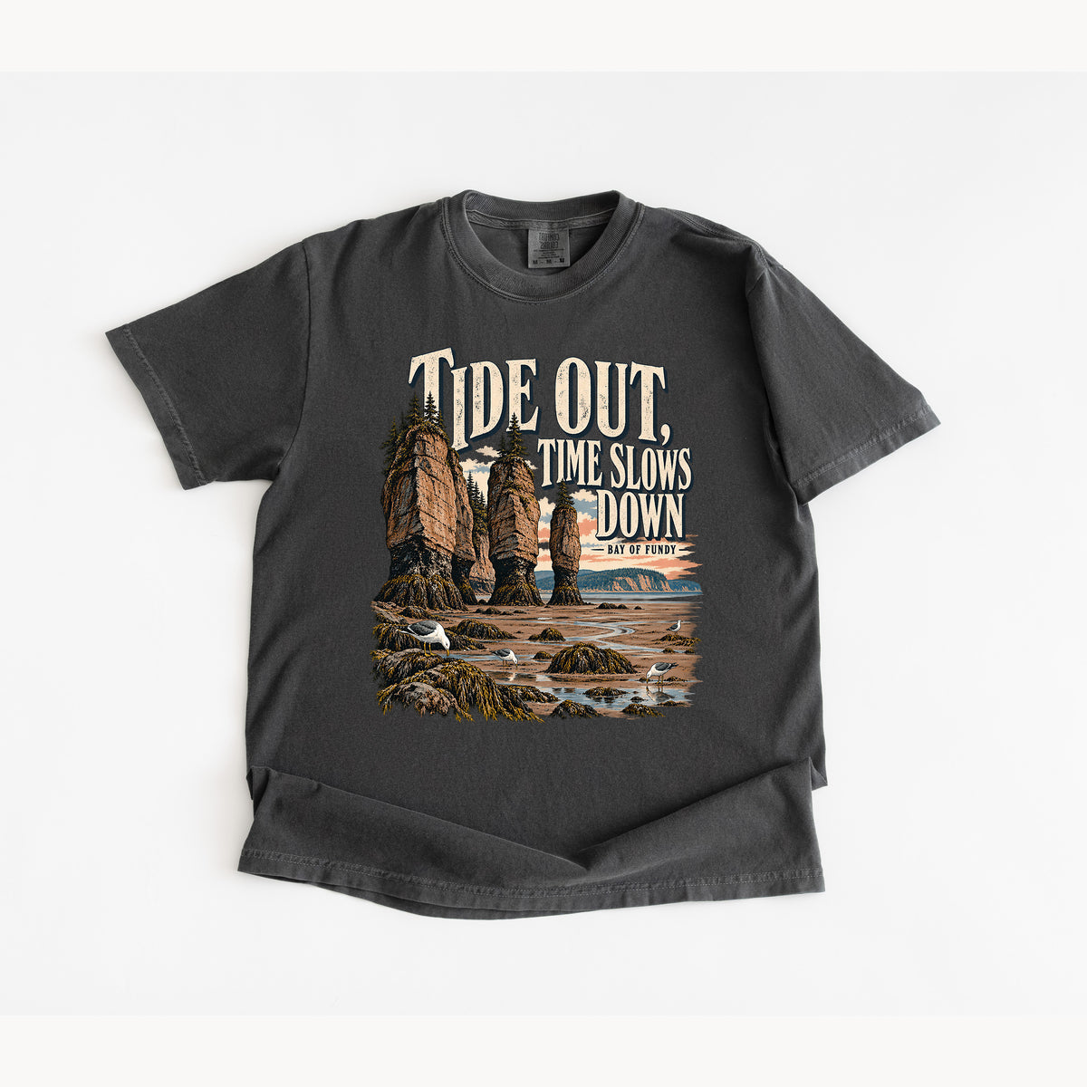 Tides Out Bay of Fundy T shirt