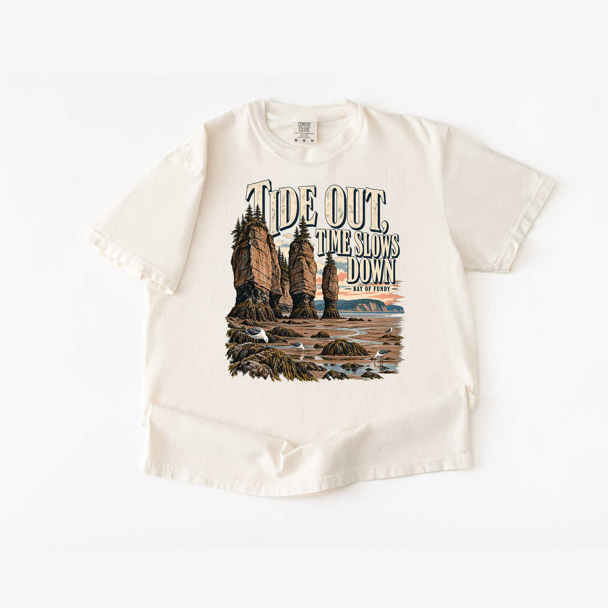 Tides Out Bay of Fundy T shirt