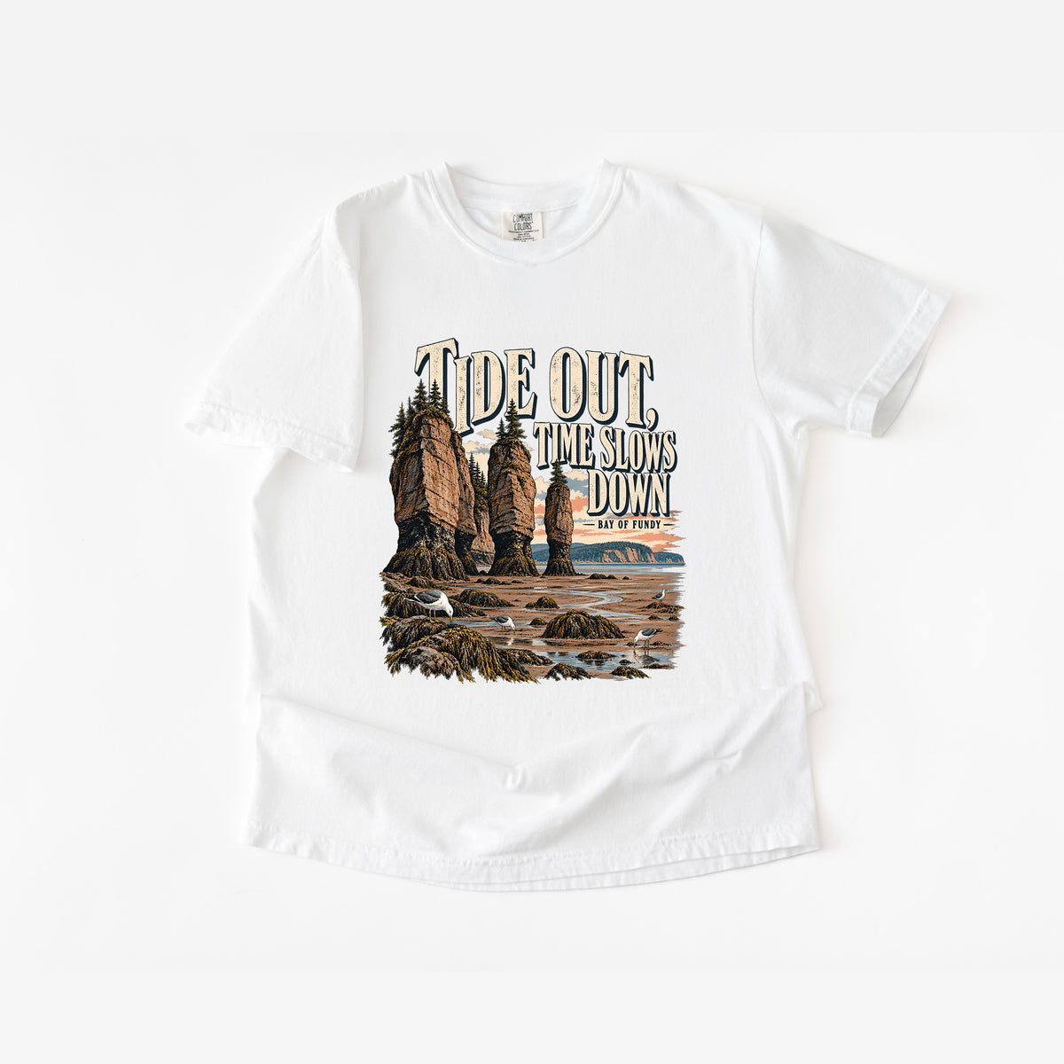Tides Out Bay of Fundy T shirt