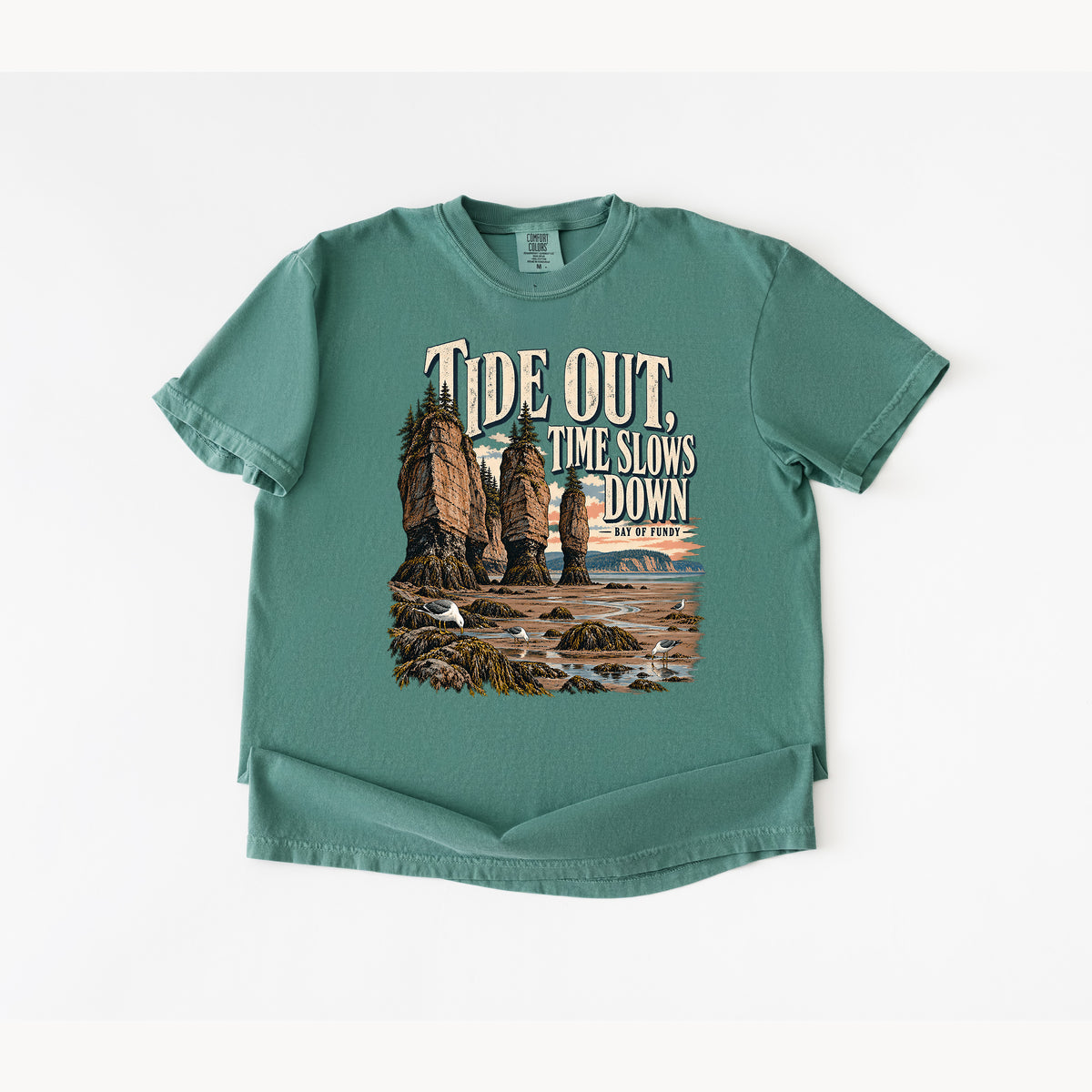 Tides Out Bay of Fundy T shirt