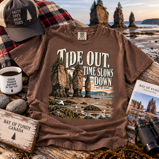 Tides Out Bay of Fundy T shirt