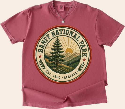 Banff Vintage Badge T shirt