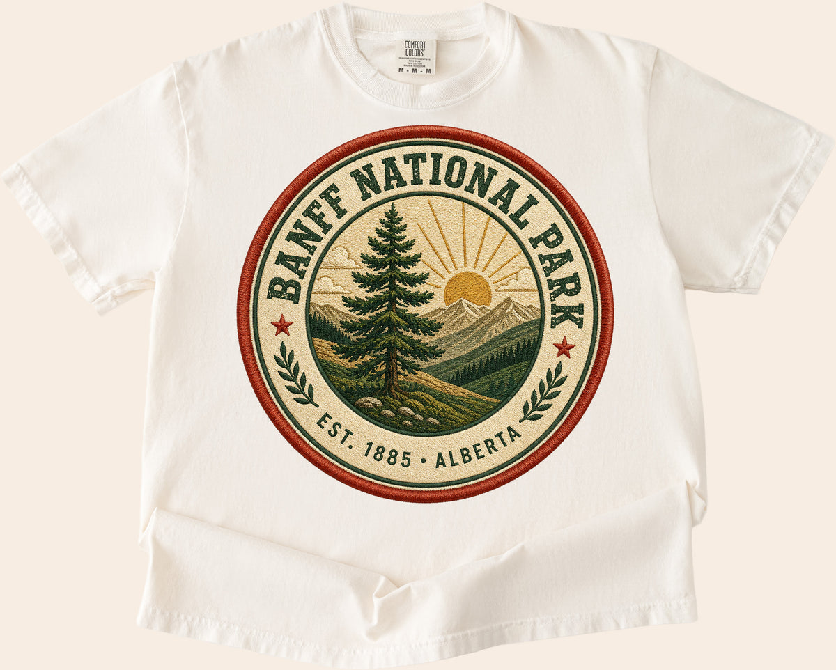 Banff Vintage Badge T shirt