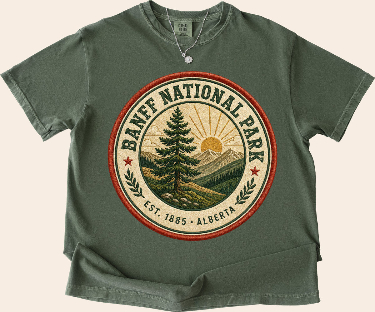Banff Vintage Badge T shirt
