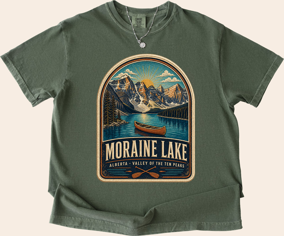 Moraine Lake Alberta Vintage Patch