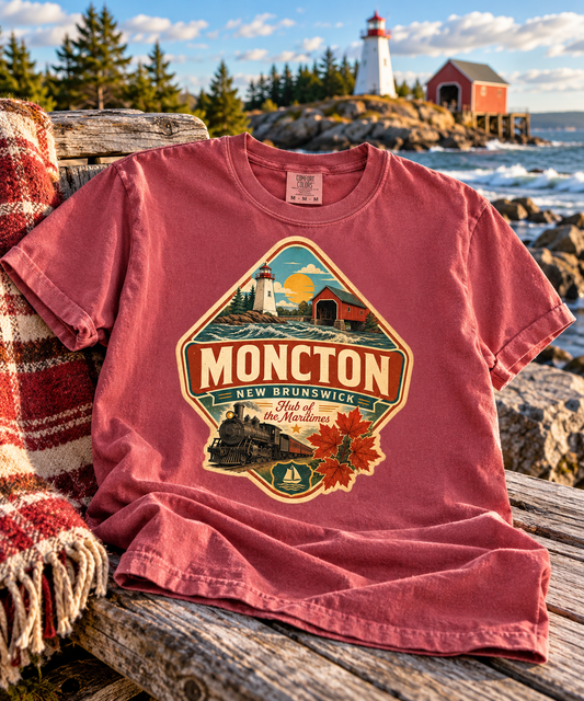 Moncton New Brunswick Vintage T Shirt