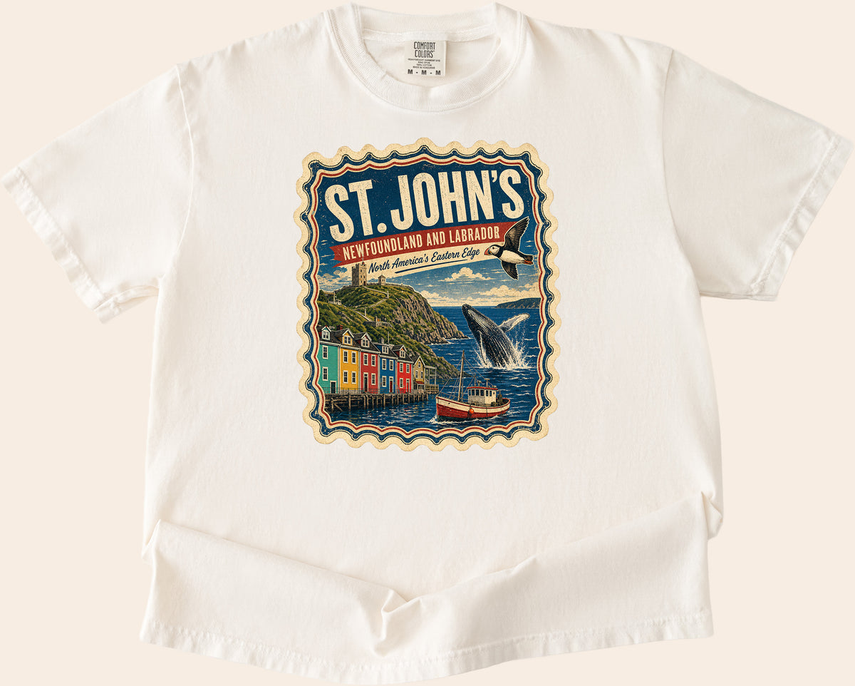 St. John's Newfoundland  Vintage T Shirt