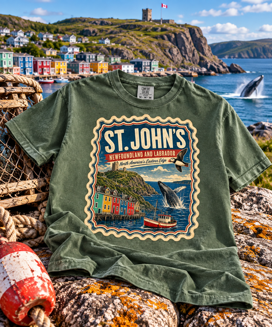 St. John's Newfoundland  Vintage T Shirt