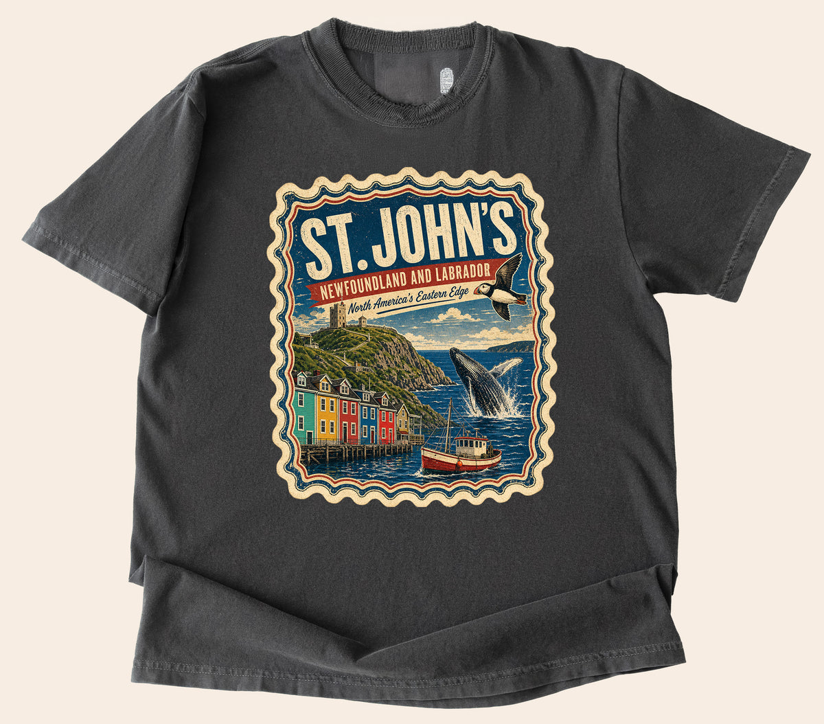 St. John's Newfoundland  Vintage T Shirt