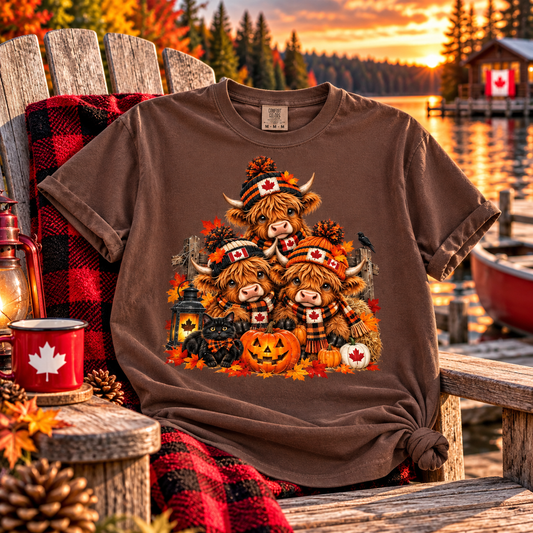 T-shirt d'Halloween Highland Cow