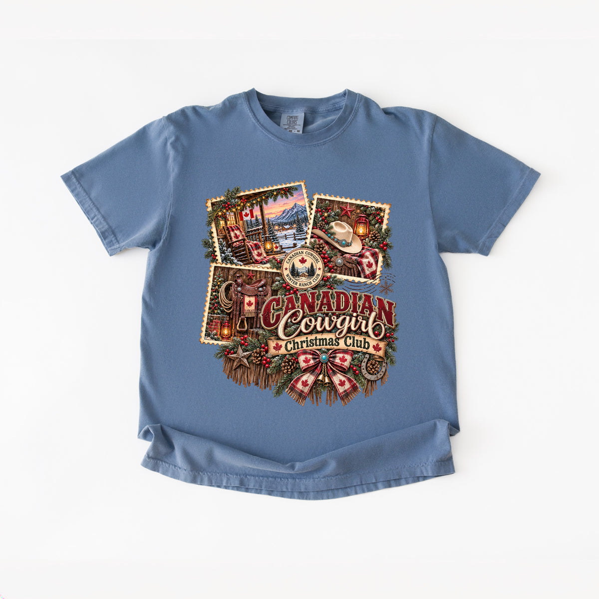 Canadian Cowgirl Christmas T Shirt