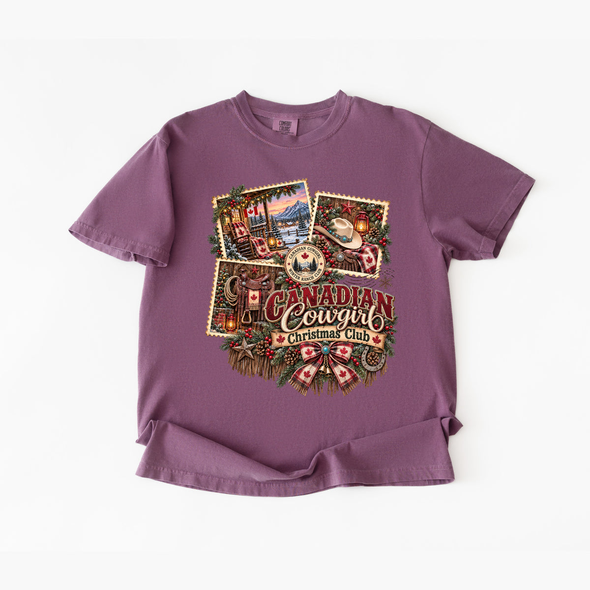 Canadian Cowgirl Christmas T Shirt