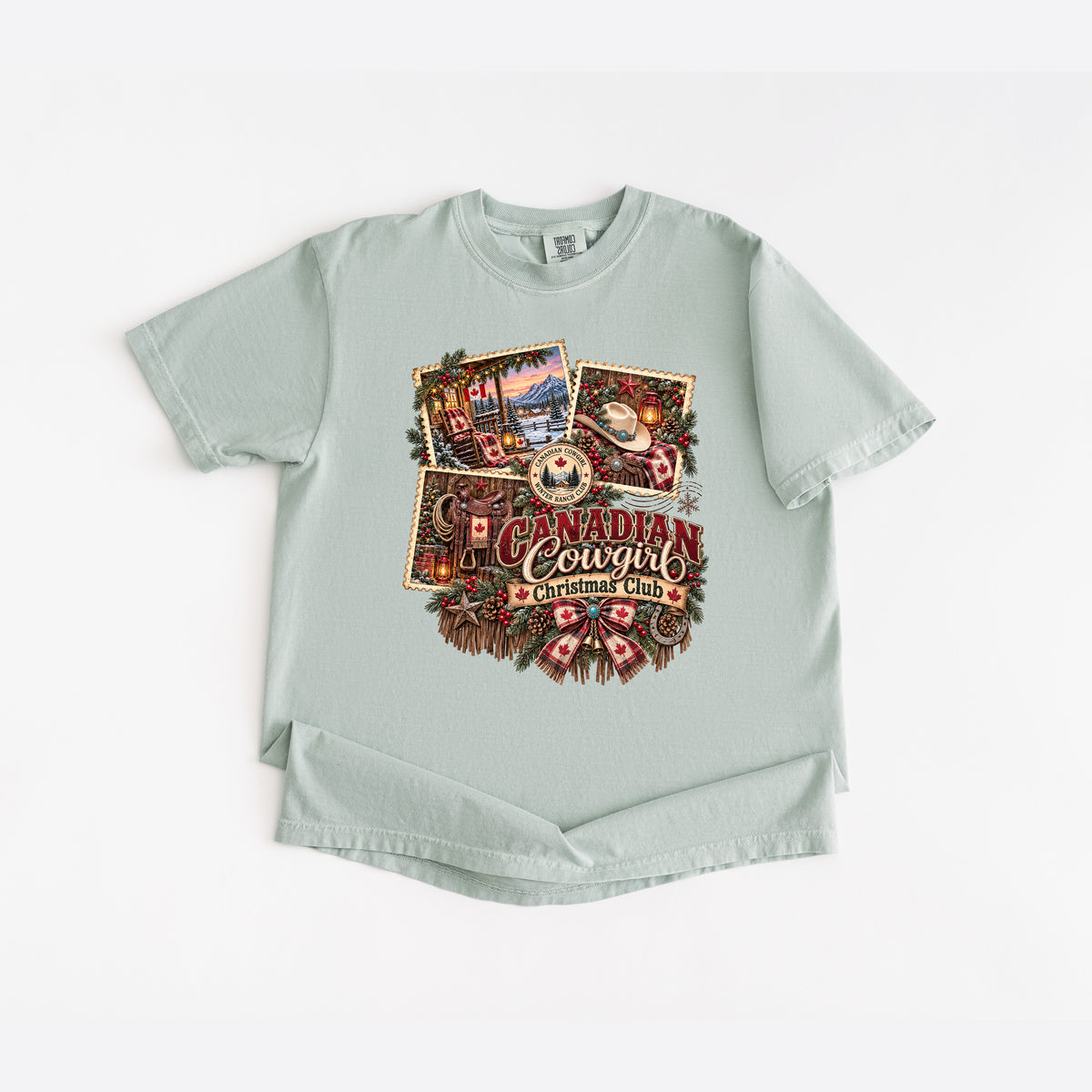Canadian Cowgirl Christmas T Shirt