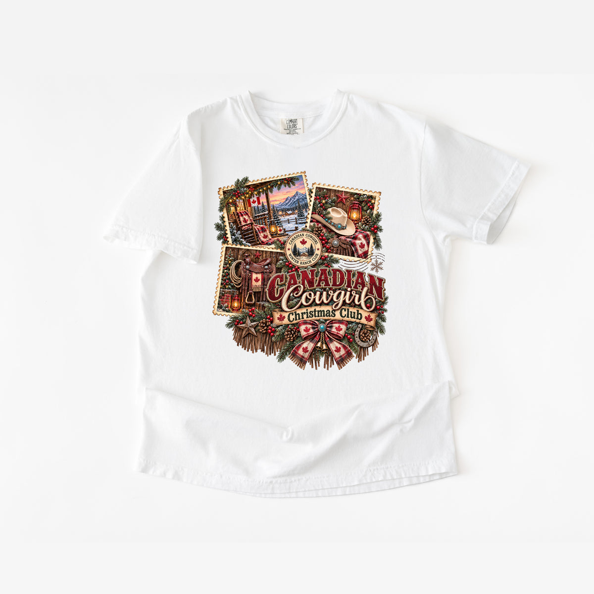 Canadian Cowgirl Christmas T Shirt