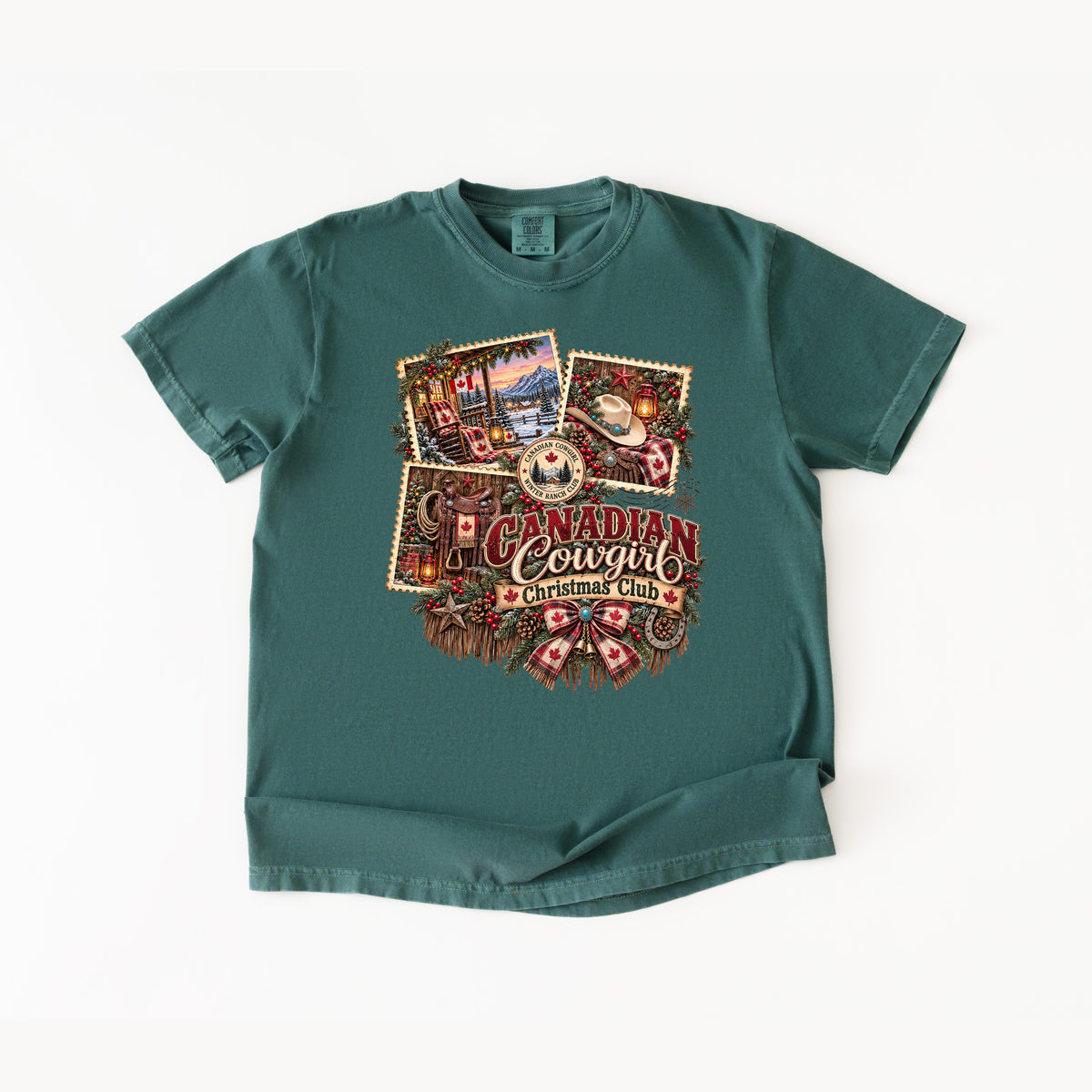 Canadian Cowgirl Christmas T Shirt