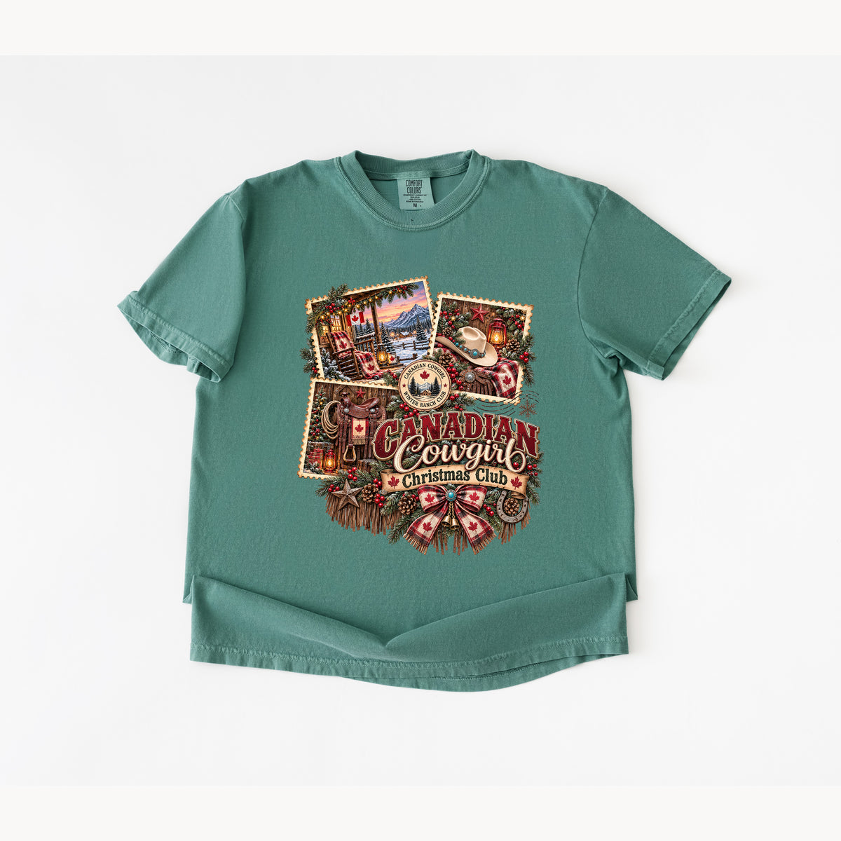 Canadian Cowgirl Christmas T Shirt