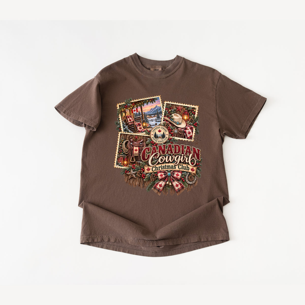 Canadian Cowgirl Christmas T Shirt