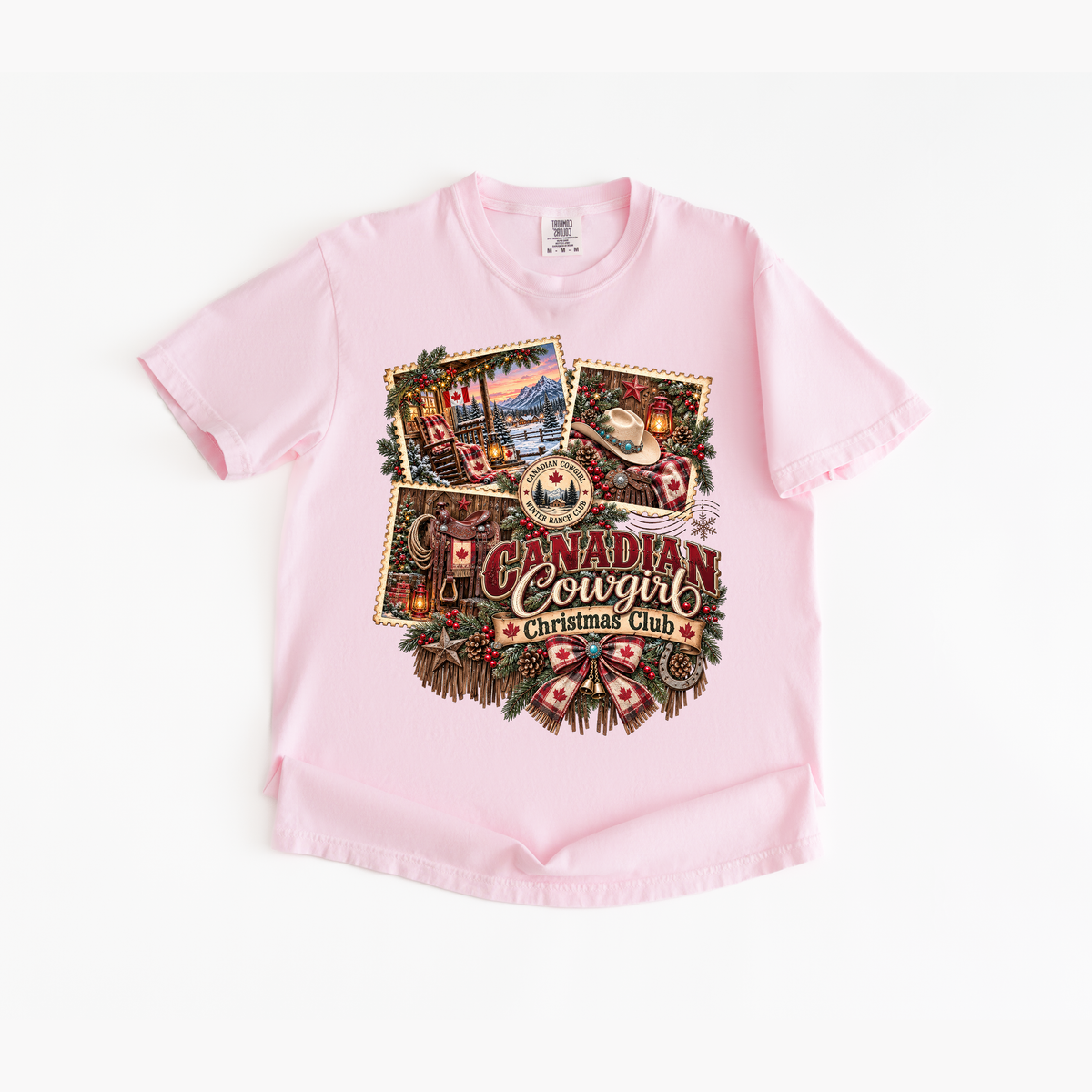 Canadian Cowgirl Christmas T Shirt