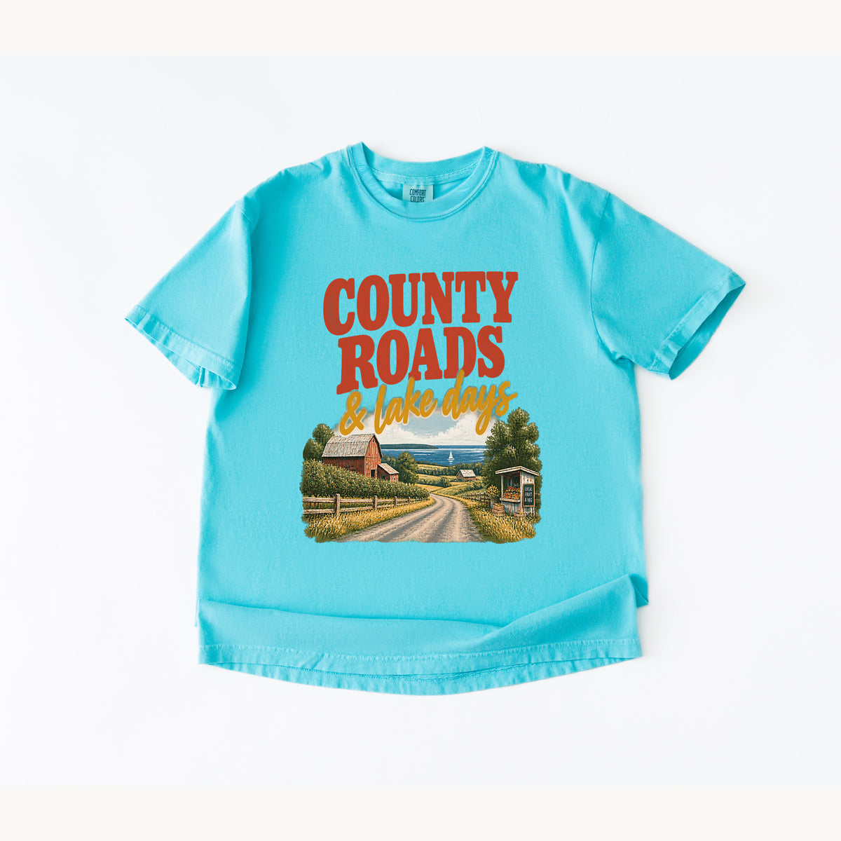 County Roads and Lake Days T-Shirt