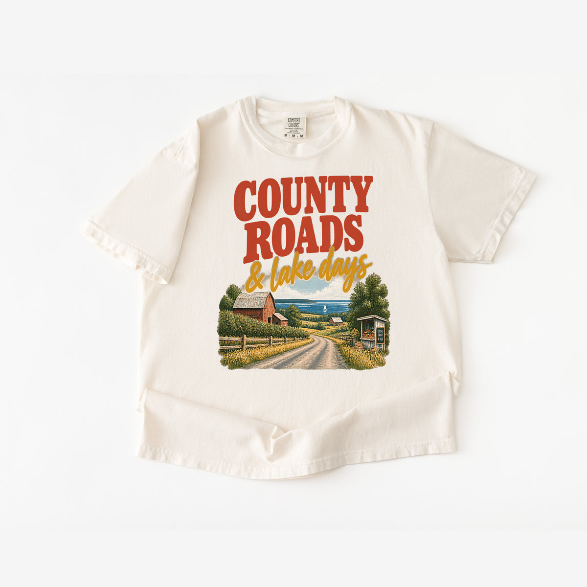 County Roads and Lake Days T-Shirt