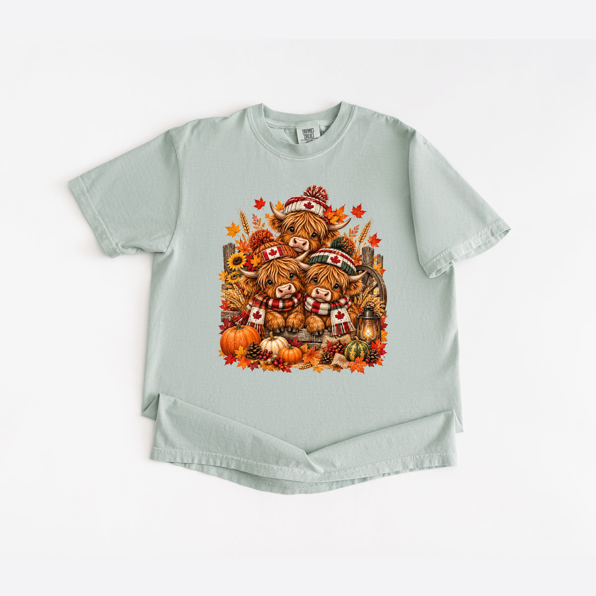 Canadian Thanksgiving Highland Cow T-Shirt