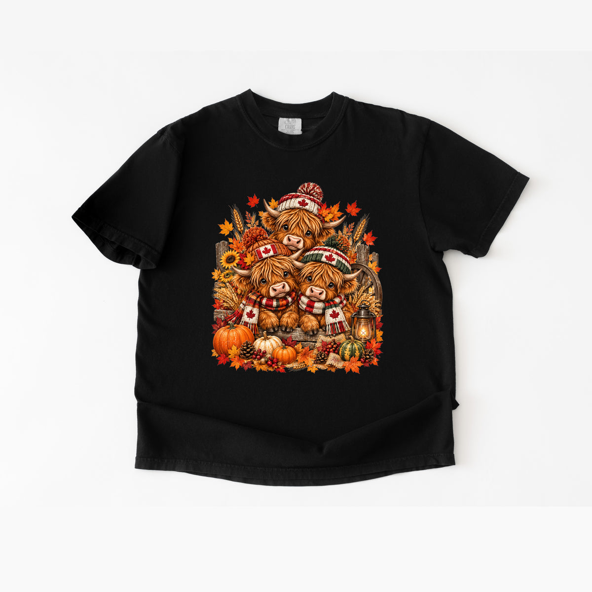 Canadian Thanksgiving Highland Cow T-Shirt