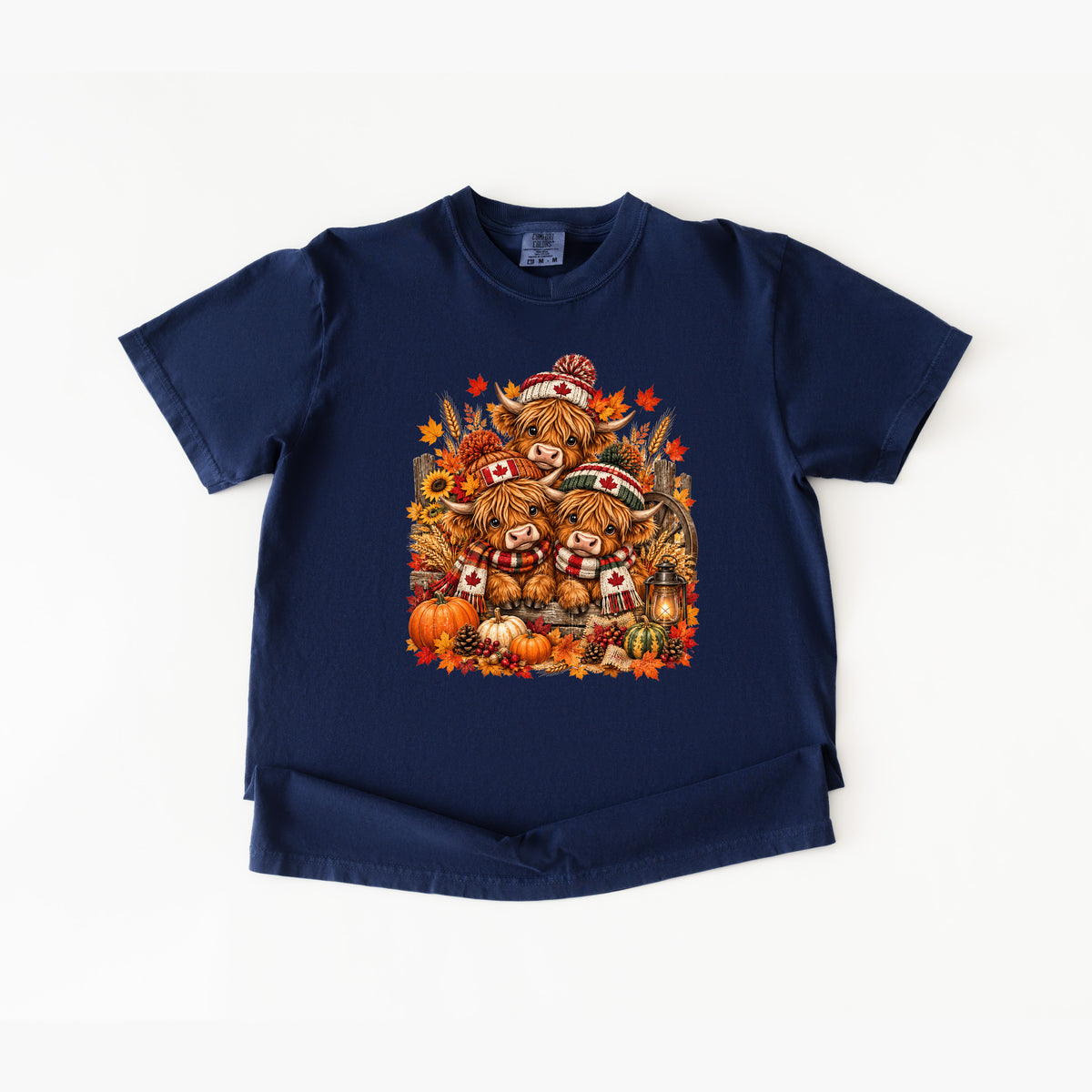 Canadian Thanksgiving Highland Cow T-Shirt
