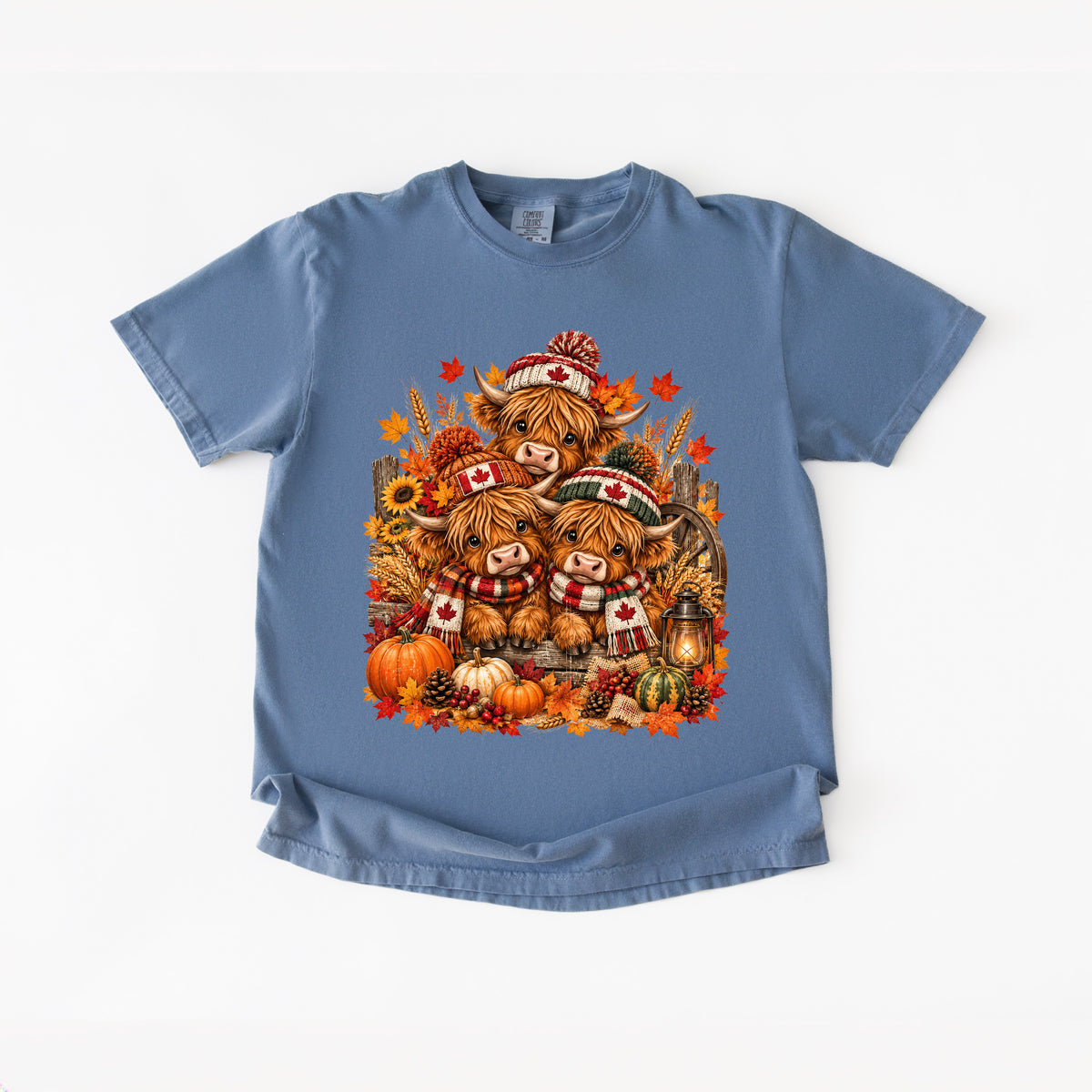 Canadian Thanksgiving Highland Cow T-Shirt