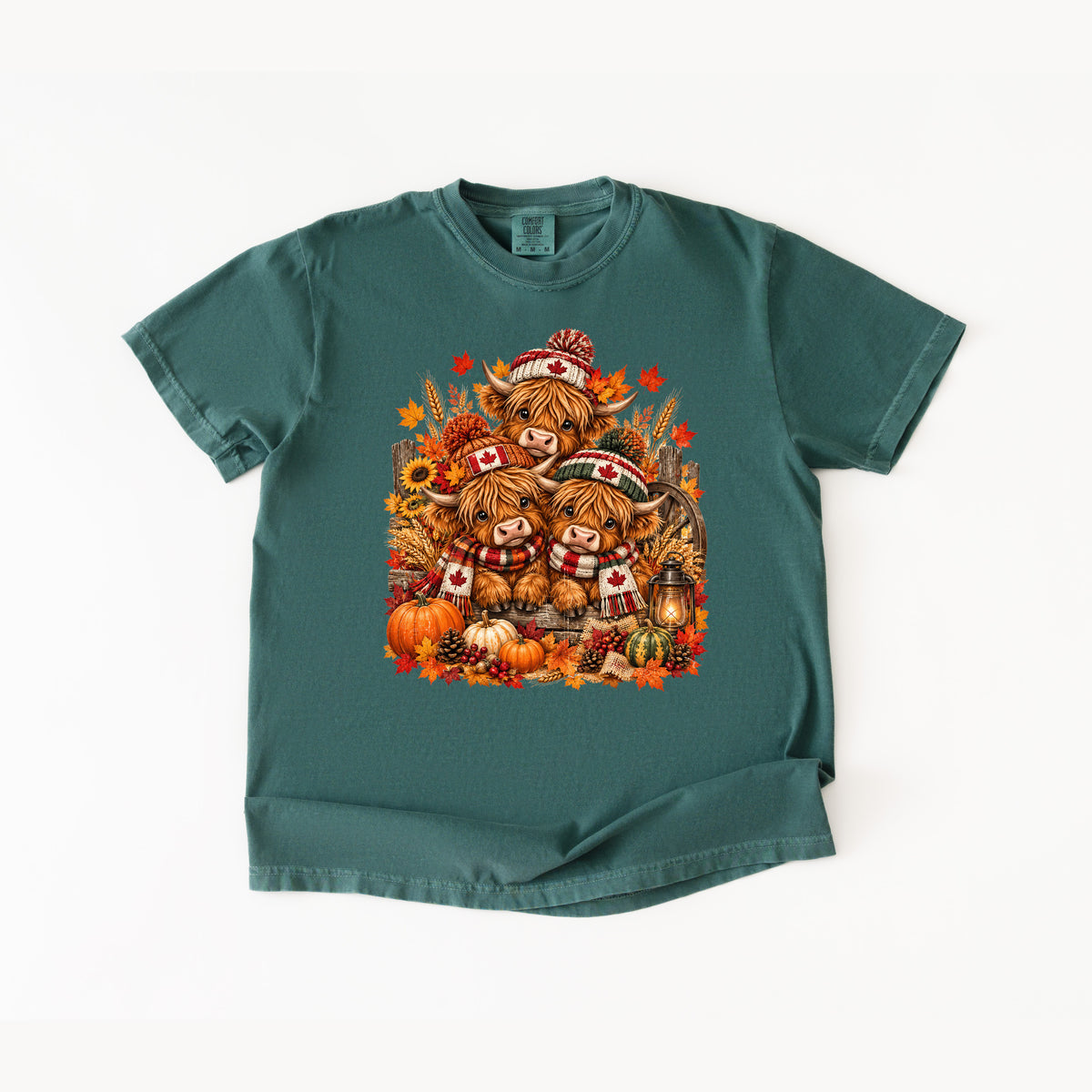 Canadian Thanksgiving Highland Cow T-Shirt