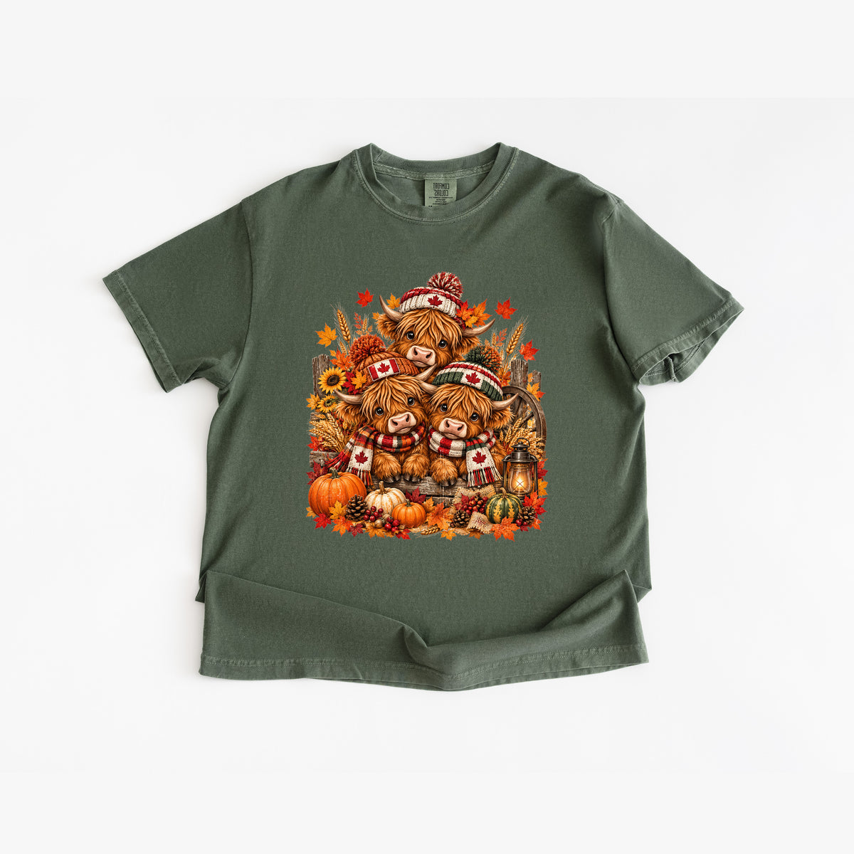Canadian Thanksgiving Highland Cow T-Shirt