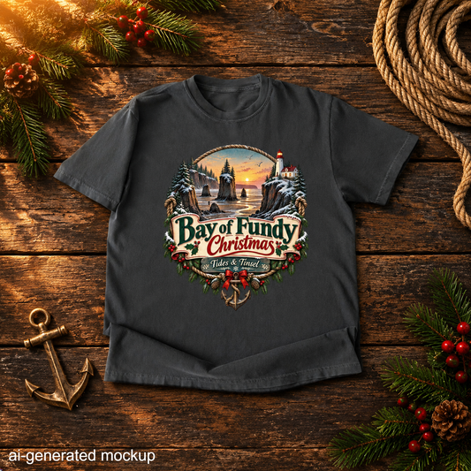 Bay of Fundy Christmas T-Shirt