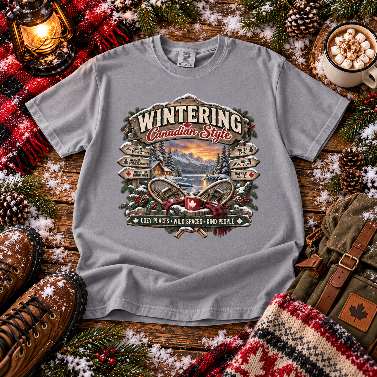 Wintering Canadian Style T-Shirt