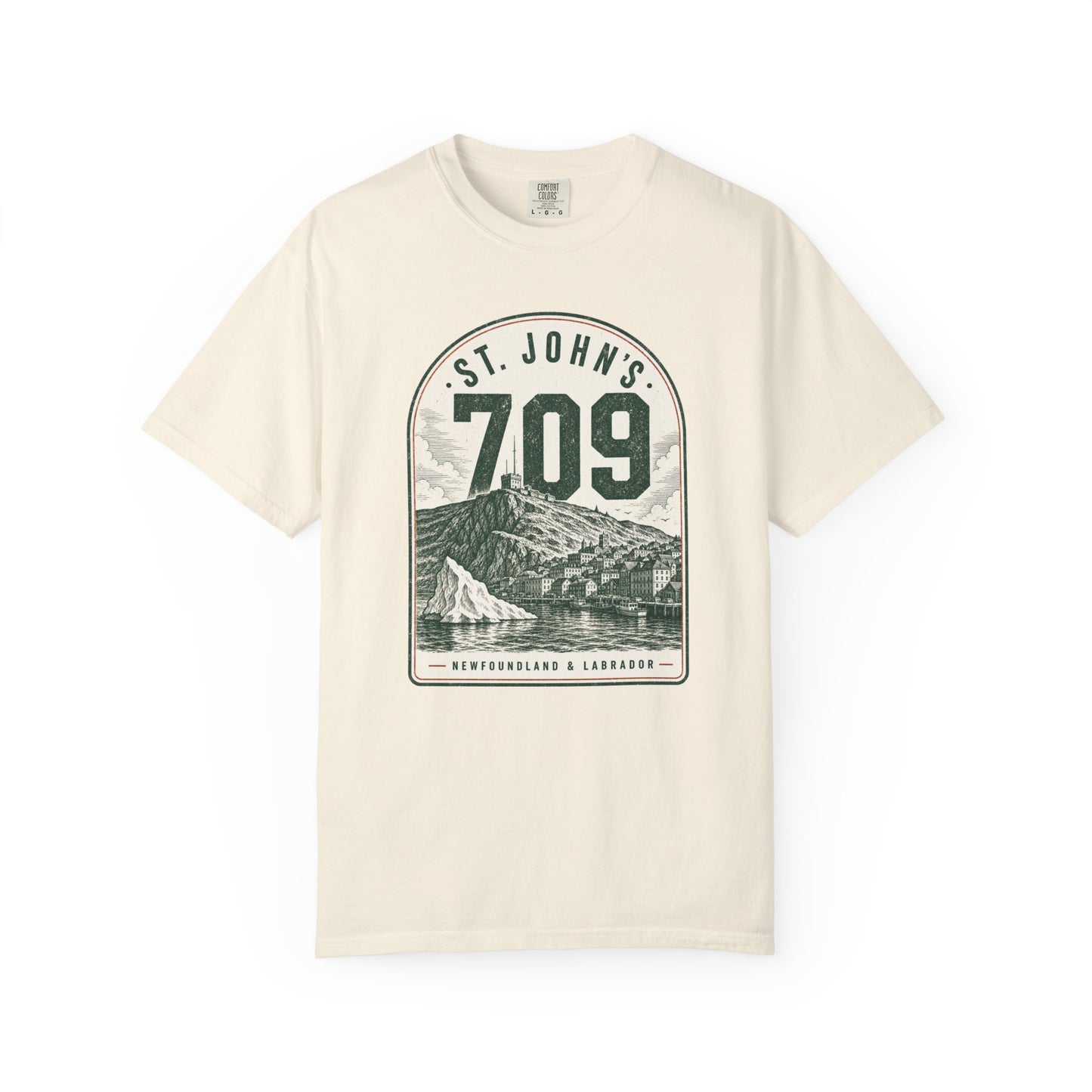 St. John's 709 Area Code - Vintage Mountain T-Shirt