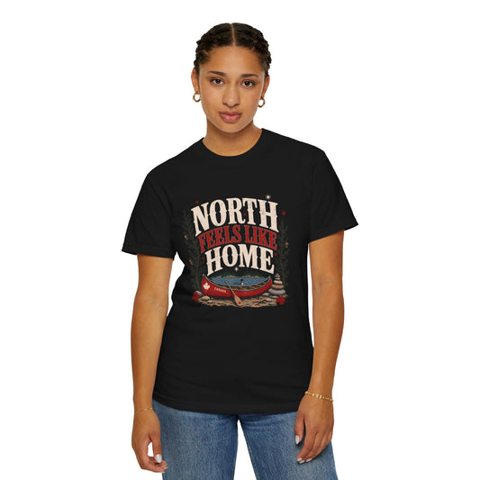 North Feels Like Home Canadian Canoe Shirt