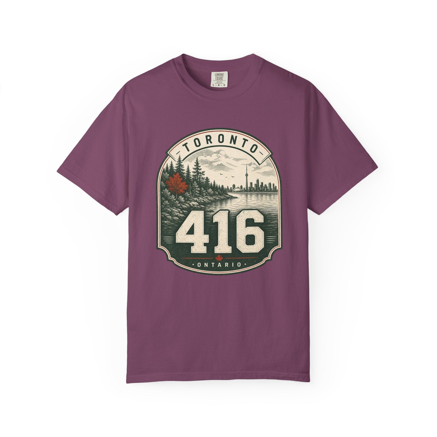 Toronto 416 Area Code - Vintage Badge T-Shirt
