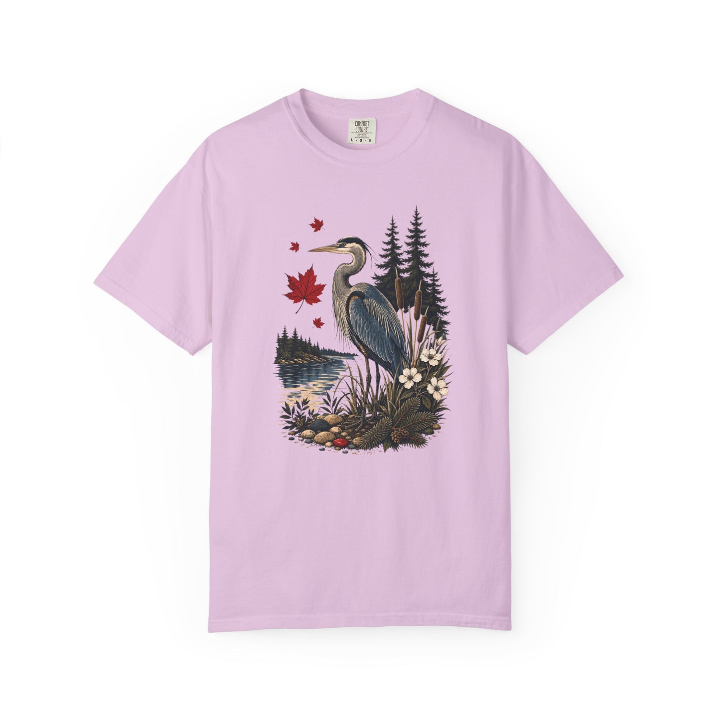 Great Blue Heron Canadian Lake Shirt