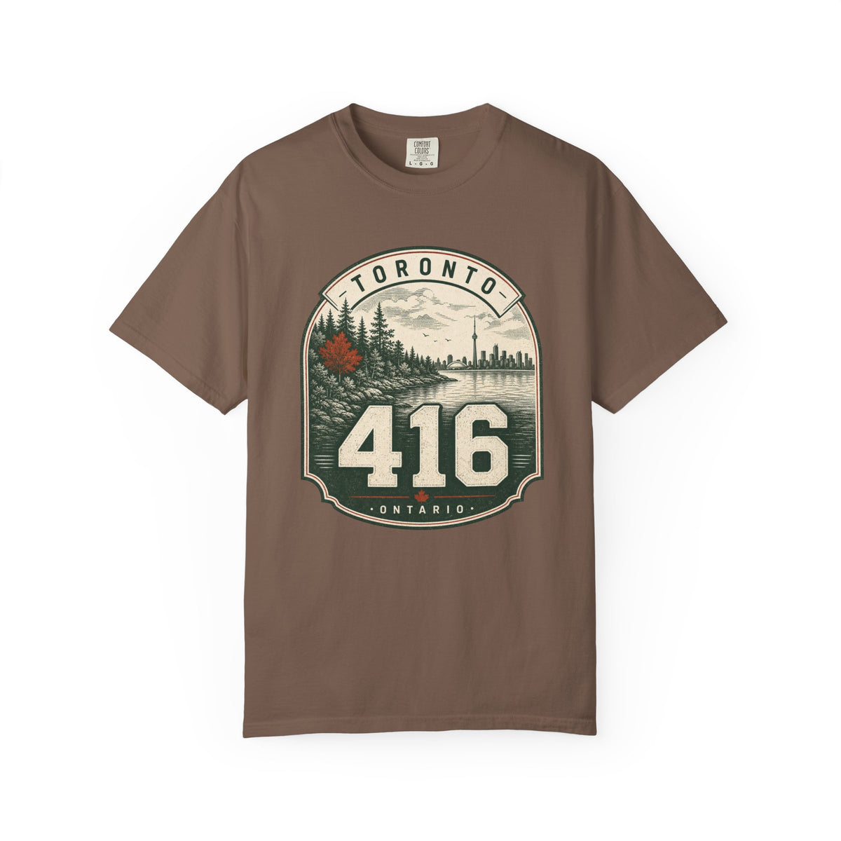 Toronto 416 Area Code - Vintage Badge T-Shirt