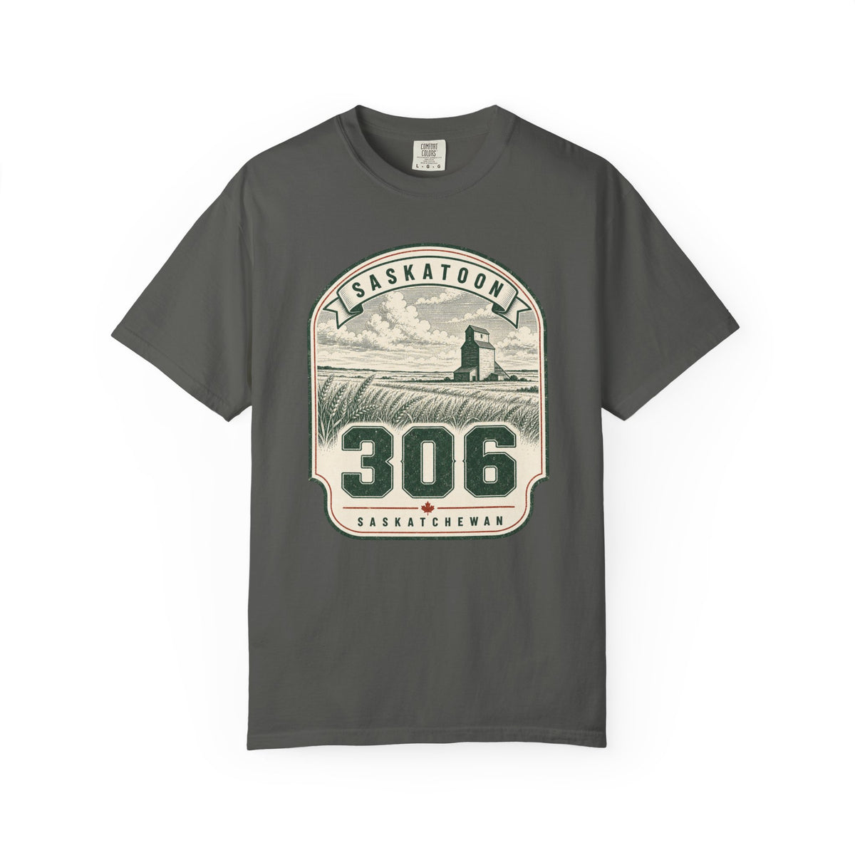 Saskatoon 306 Area Code - Saskatchewan Vintage Farmstead T-Shirt