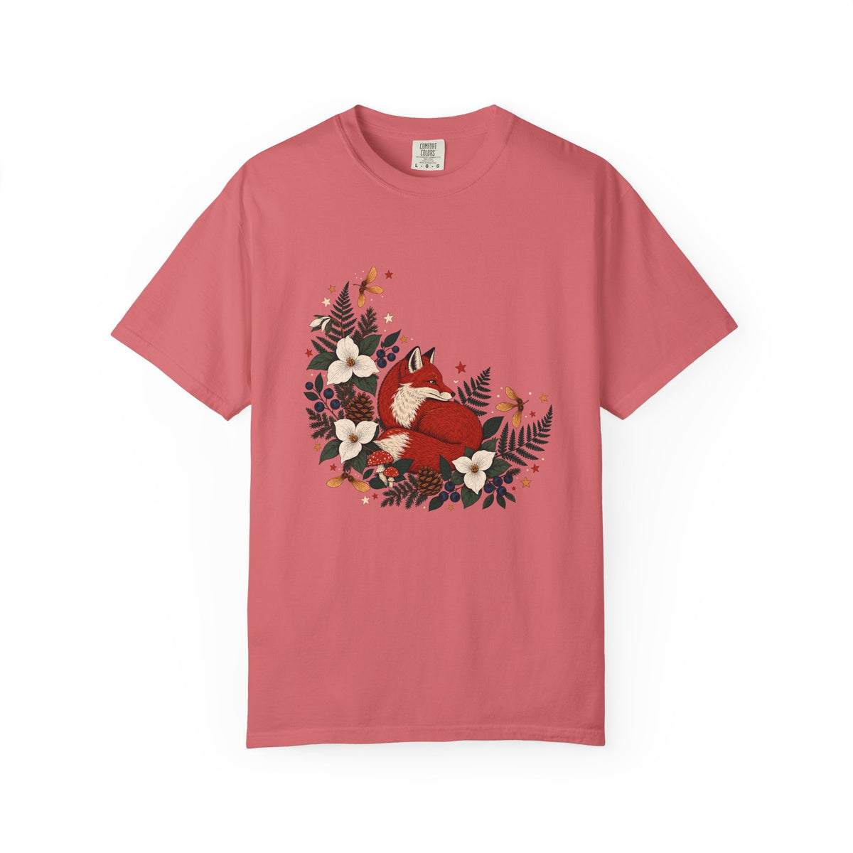 Red Fox Canadian Folk Art Shirt