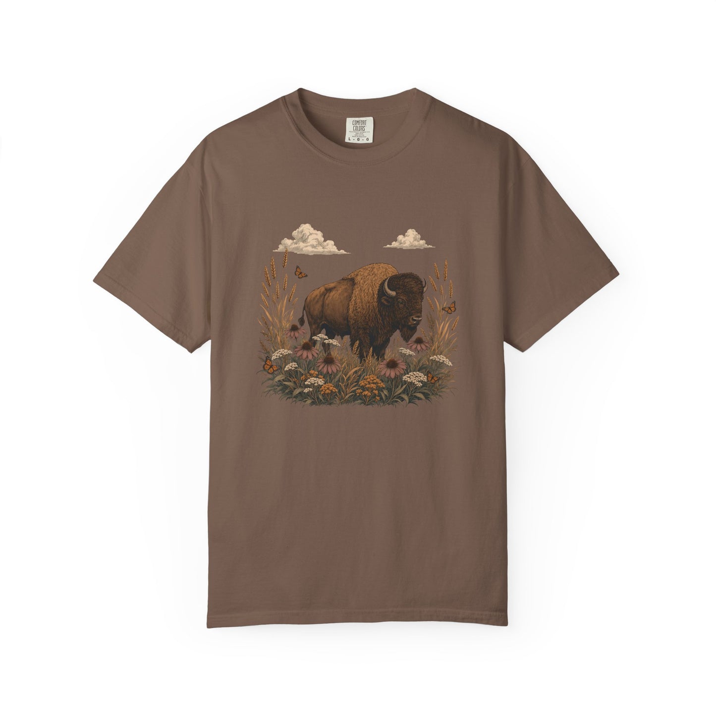 Prairie Bison Wildflower Shirt