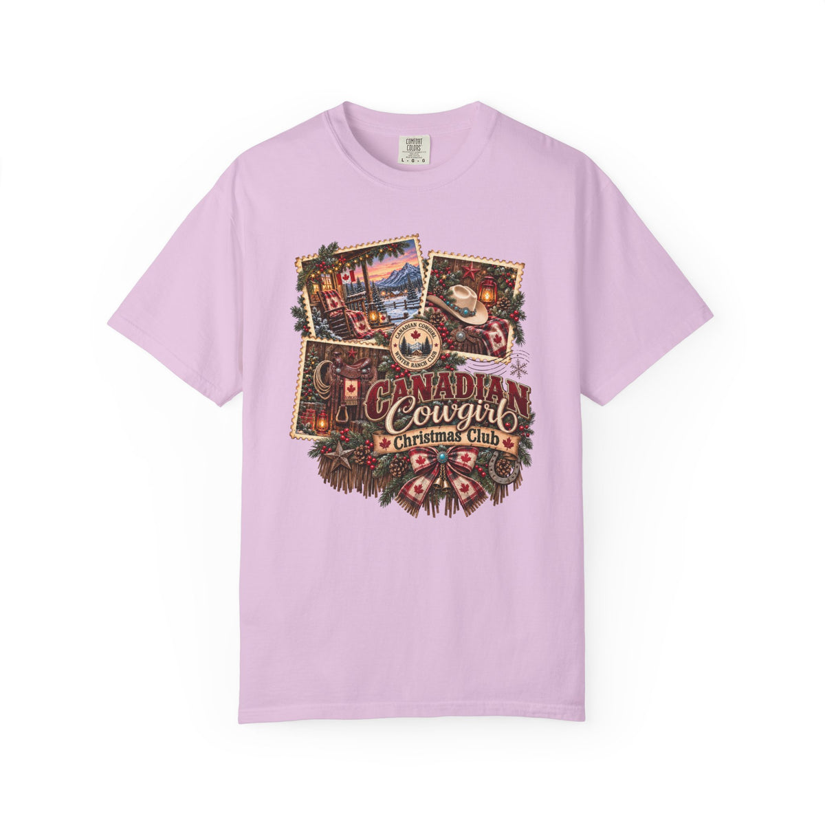 Canadian Cowgirl Christmas T Shirt