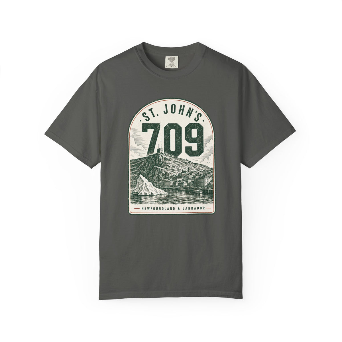 St. John's 709 Area Code - Vintage Mountain T-Shirt