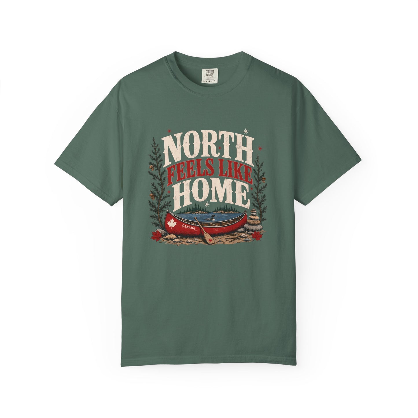 North Feels Like Home Canadian Canoe Shirt