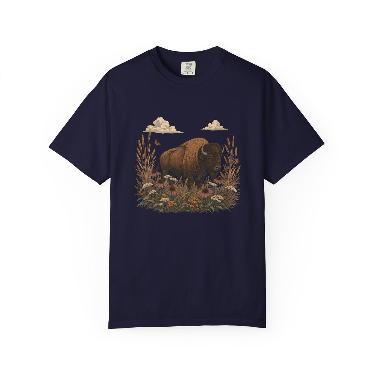 Prairie Bison Wildflower Shirt