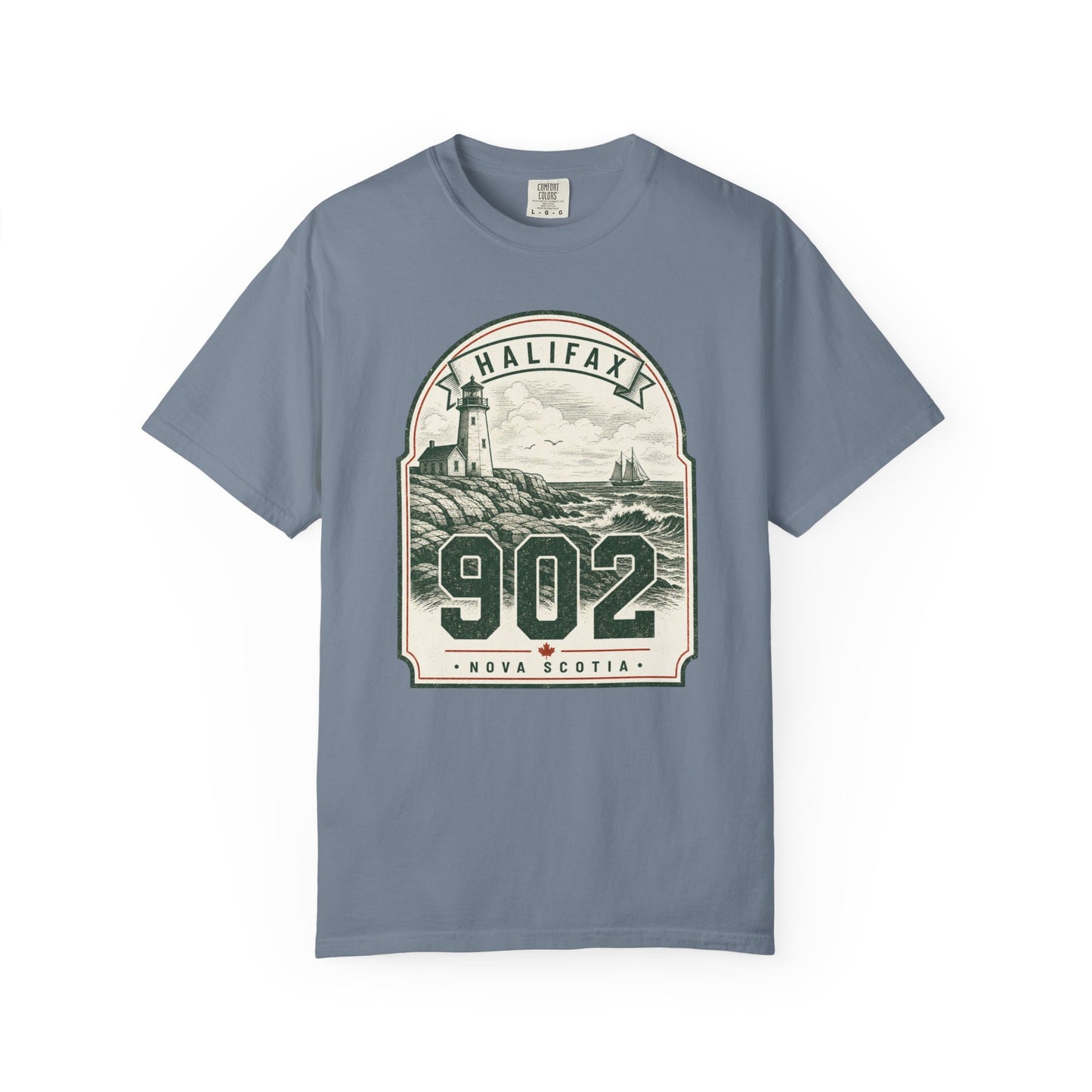 Halifax 902 Area Code Lighthouse T-Shirt — Nova Scotia Coastal Vintage Graphic